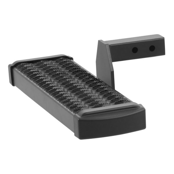 Luverne Truck Equipment GRIP STEP RECEIVER HITCH STEP WITH 6IN DROP BLACK TEXTURED POWDER COAT 415026-570015